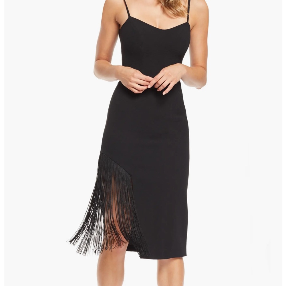 Dress the Population dress black Rory Midi